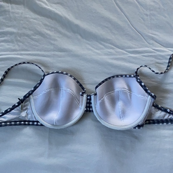 COPY - J. crew navy and white gingham underwire s… - Picture 5 of 6